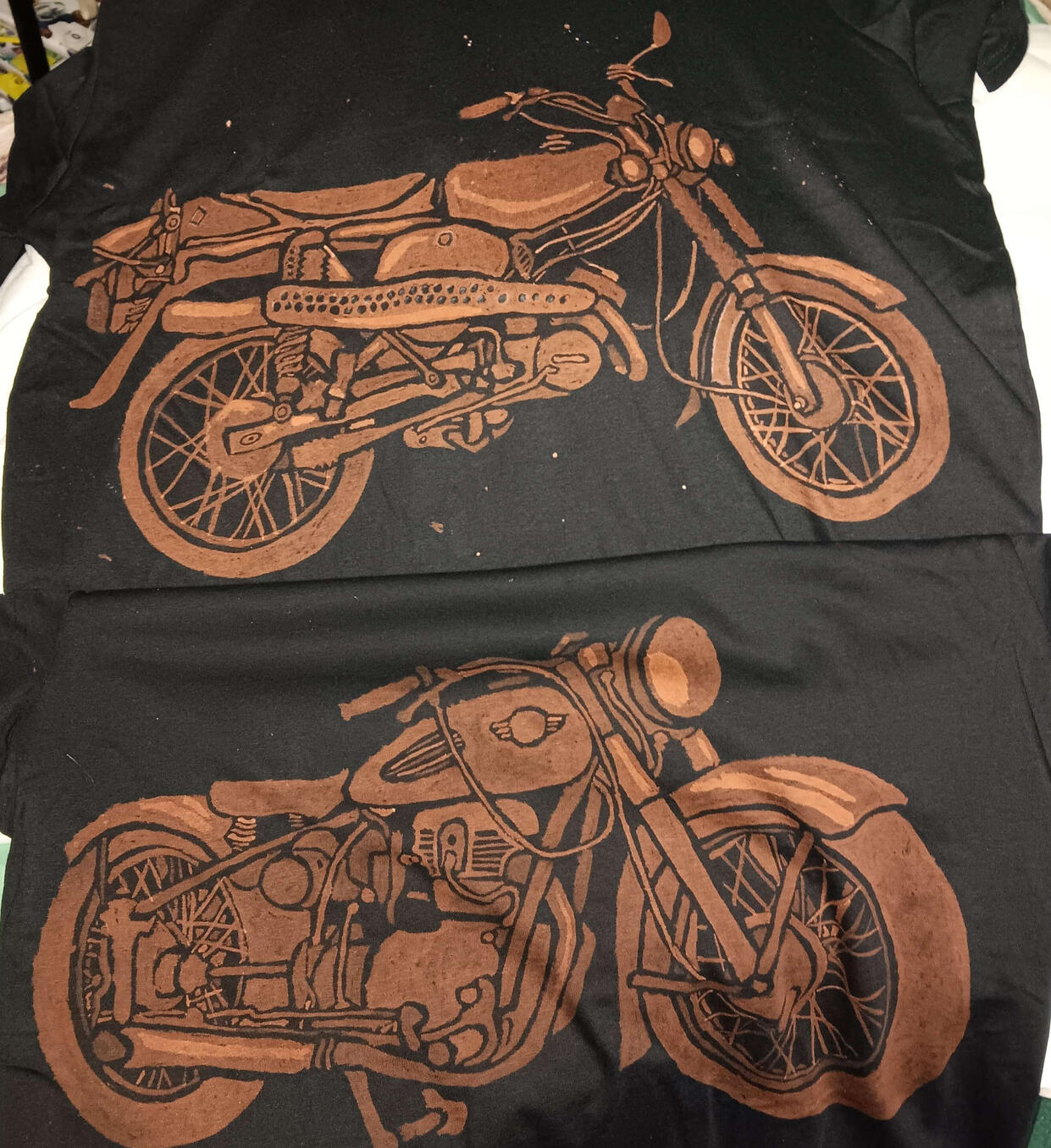 Bleached Shirt Motorcycle