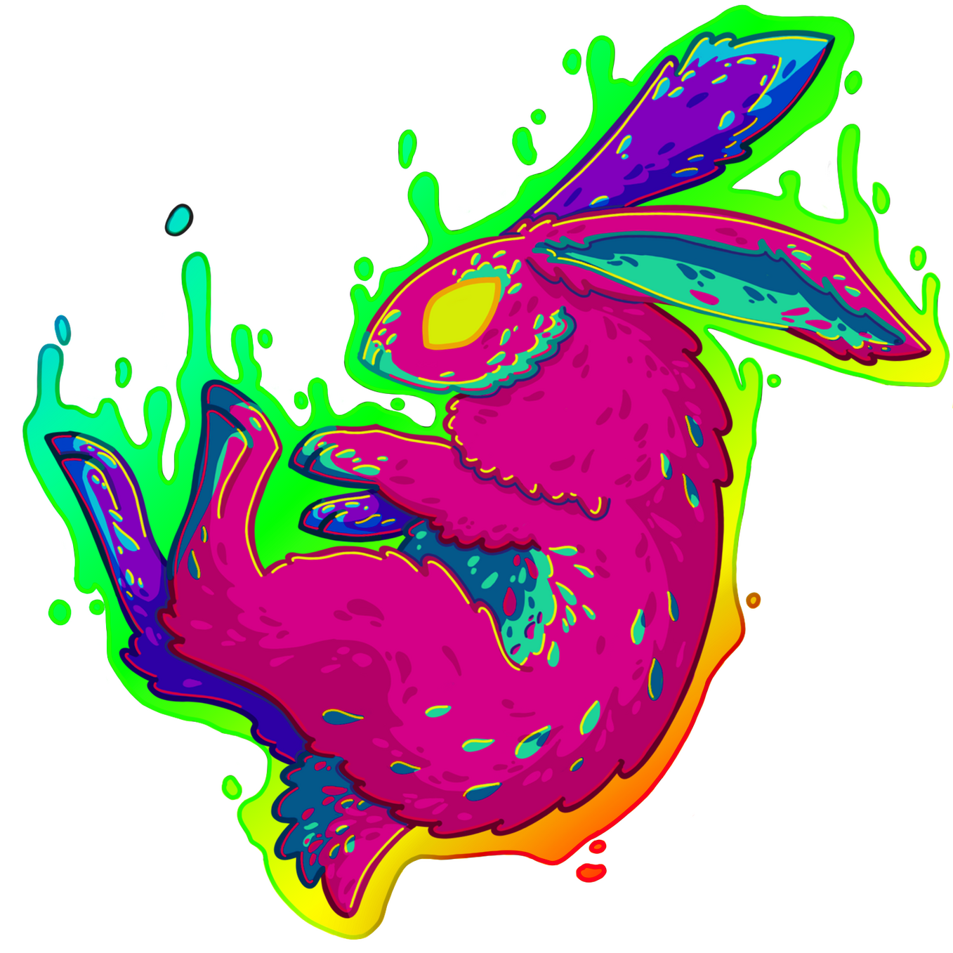 Colorful Bunny